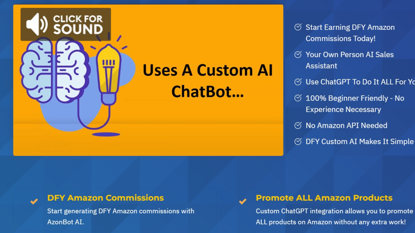 image 9 AzonBot AI Review: Brand New AI Software Creates Done For You Amazon Commissions From ANY Page On Your Website!