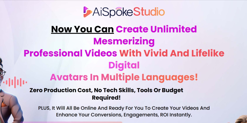 AiSpokeStudio Review: Create Unlimited Mesmerizing Professional Videos with Vivid and Lifelike Digital Avatars in Multiple Languages!