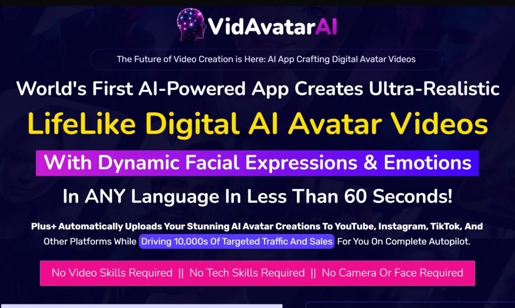 VidAvatar AI Review: Create Life-Like Digital AI Avatar Videos in 60 Seconds!