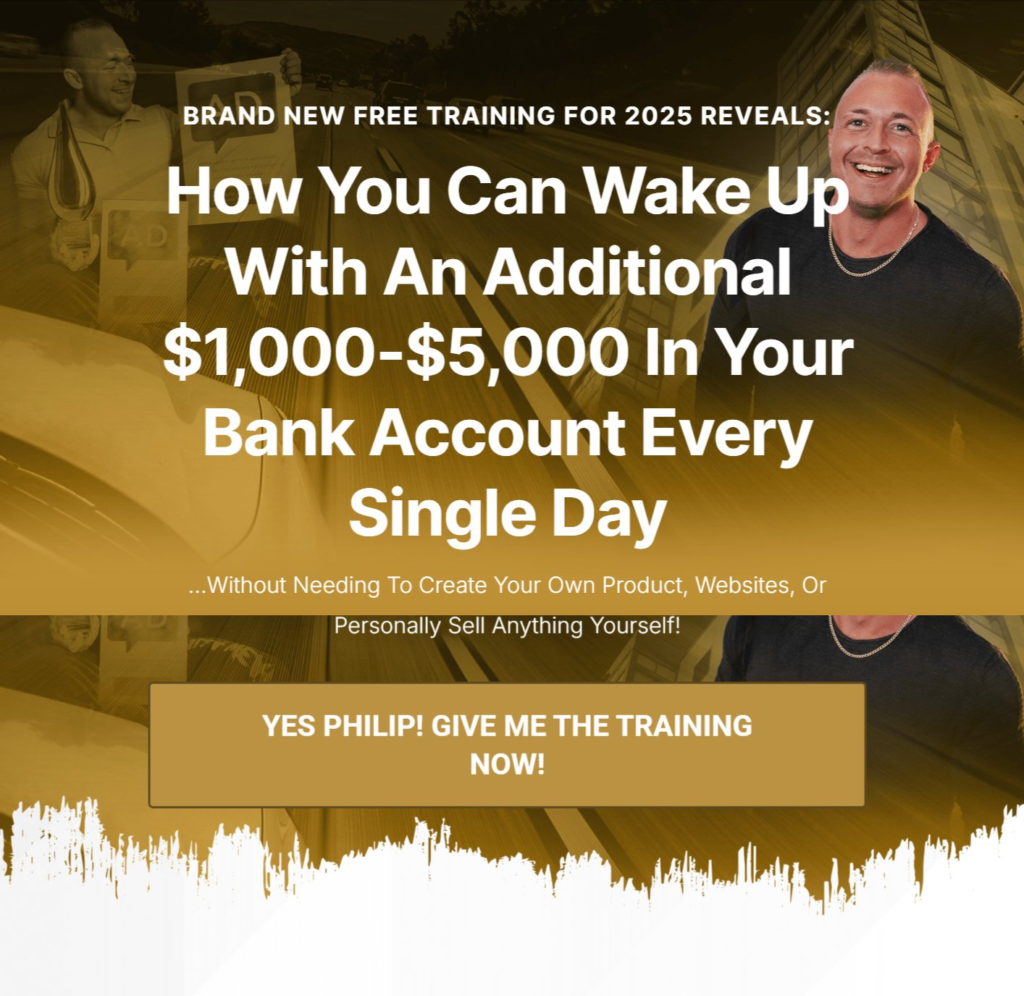 7-Figure Accelerator By Philip Johansen - Brand-New Free Training for 2025 Reveals: How You Can Wake Up With an Additional Inflow of Income in Your Bank Account Every Single Day