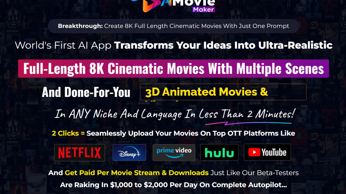 image 94 Ai MovieMaker 2.0 Review: This AI App Creates Ultra-Realistic Full-Length 8K Movies With Multiple Scenes From Just One Prompt! - In Less Than 2 MINUTES!