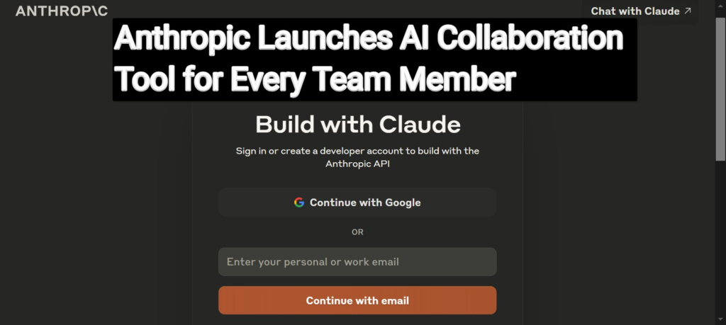 Anthropic Launches AI Collaboration Tool for Every Team Member