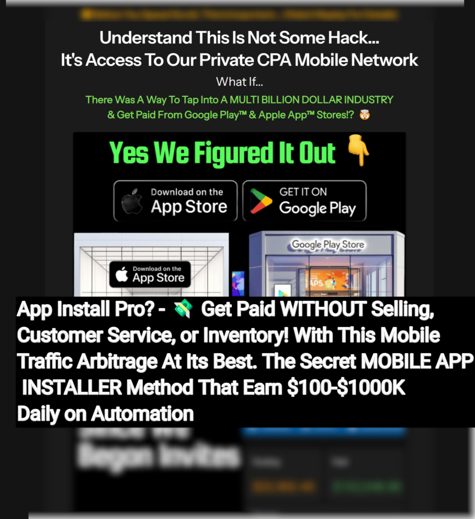 How Worthy Is App Install Pro? - 💸 Get Paid WITHOUT Selling, Customer Service, or Inventory! With This Mobile Traffic Arbitrage At Its Best. The Secret MOBILE APP INSTALLER Method That Earn $100-$1000K Daily on Automation