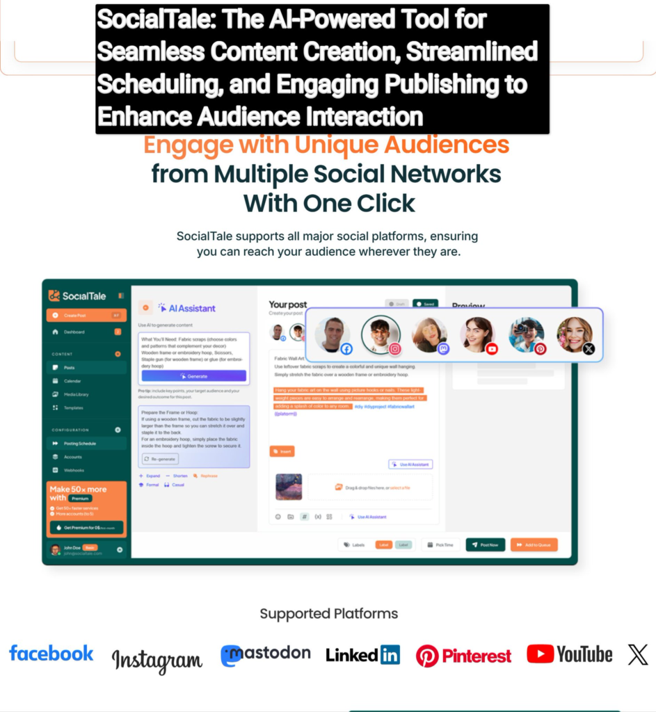 SocialTale Review: The AI-Powered Tool for Seamless Content Creation, Streamlined Scheduling, and Engaging Publishing to Enhance Audience Interaction