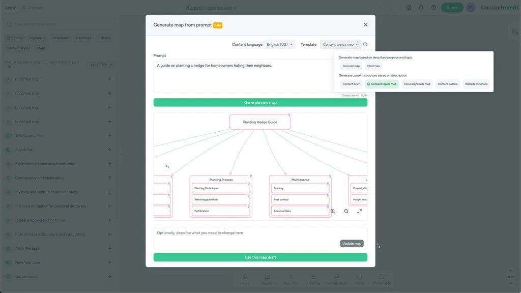 ContextMinds - Brainstorm, Research, Outline, and Draft Your Content Using an AI-Powered Whiteboard