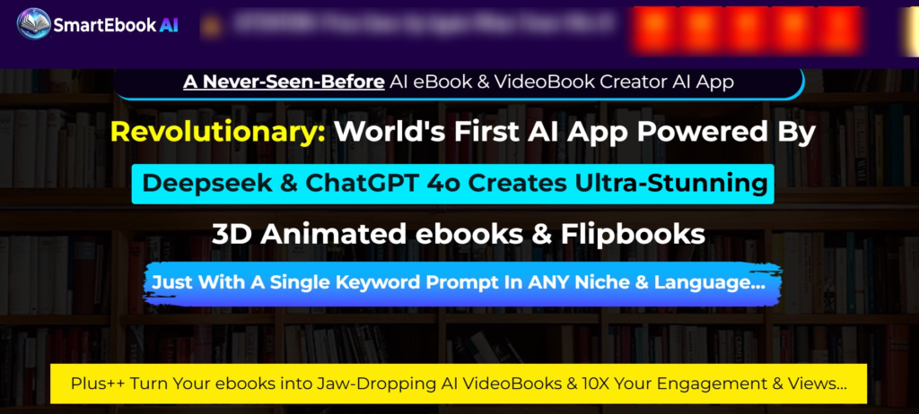 Smart Book AI Review: AI App Powered By Deepseek & ChatGPT 4o Creates Ultra-Stunning 3D Animated eBooks Just With A Single Keyword Prompt In ANY Niche & Language