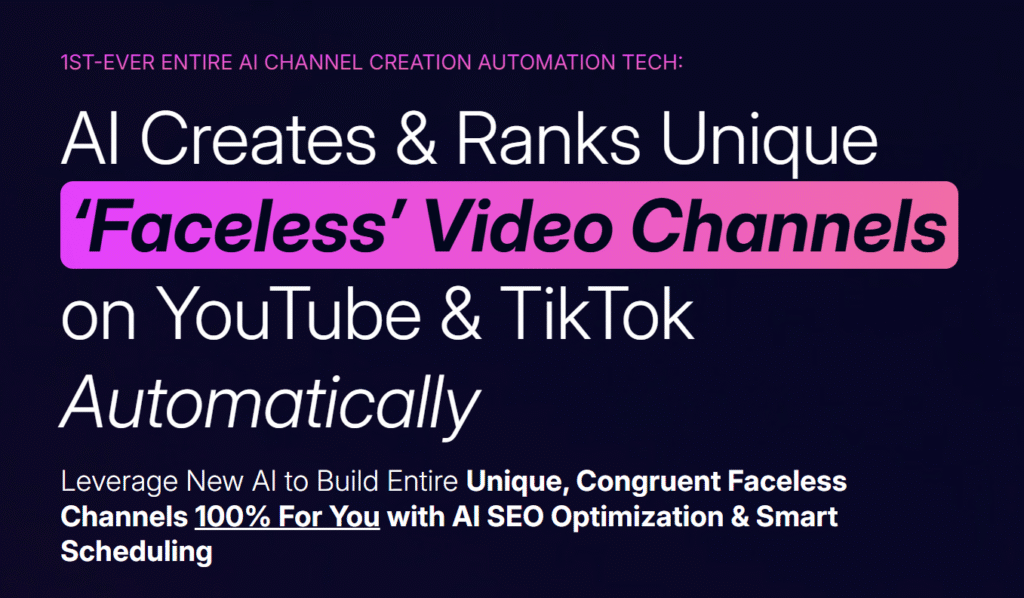 ChannelBuilderAI Review: An AI That Creates & Ranks Unique ‘Faceless’ AI Video Channels on YouTube & TikTok Automatically