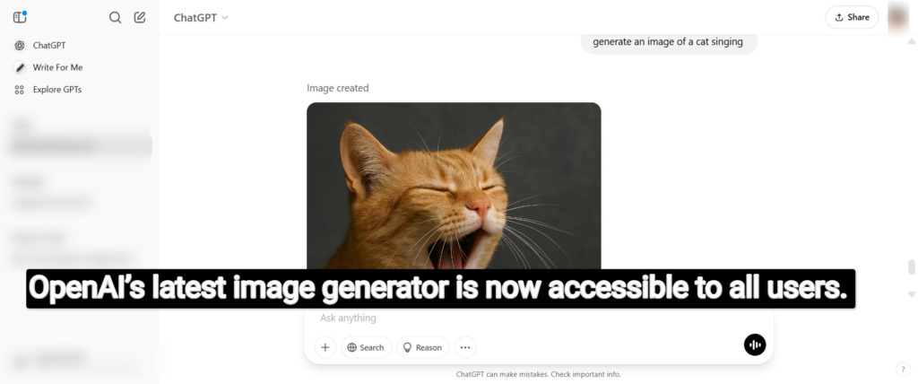 OpenAI's Image Generation Tool Now Accessible to All Users