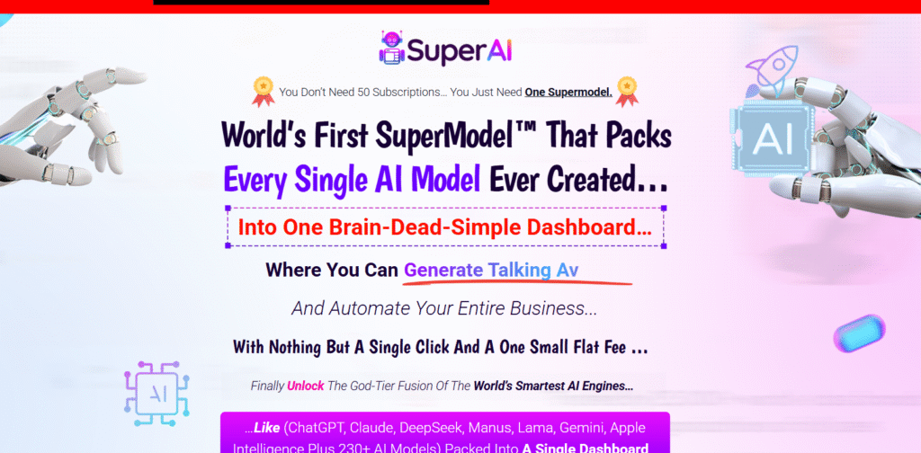 Super AI Review: The World's 1st SuperModel™ Combining Every AI Model into One User-Friendly Dashboard!
