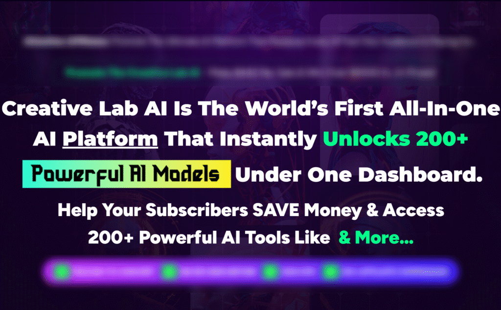 Creative Lab AI Review: Get All AI Tools You’ll Ever Need for Video, Voice, Graphics, Content, Chatbots & More In One App