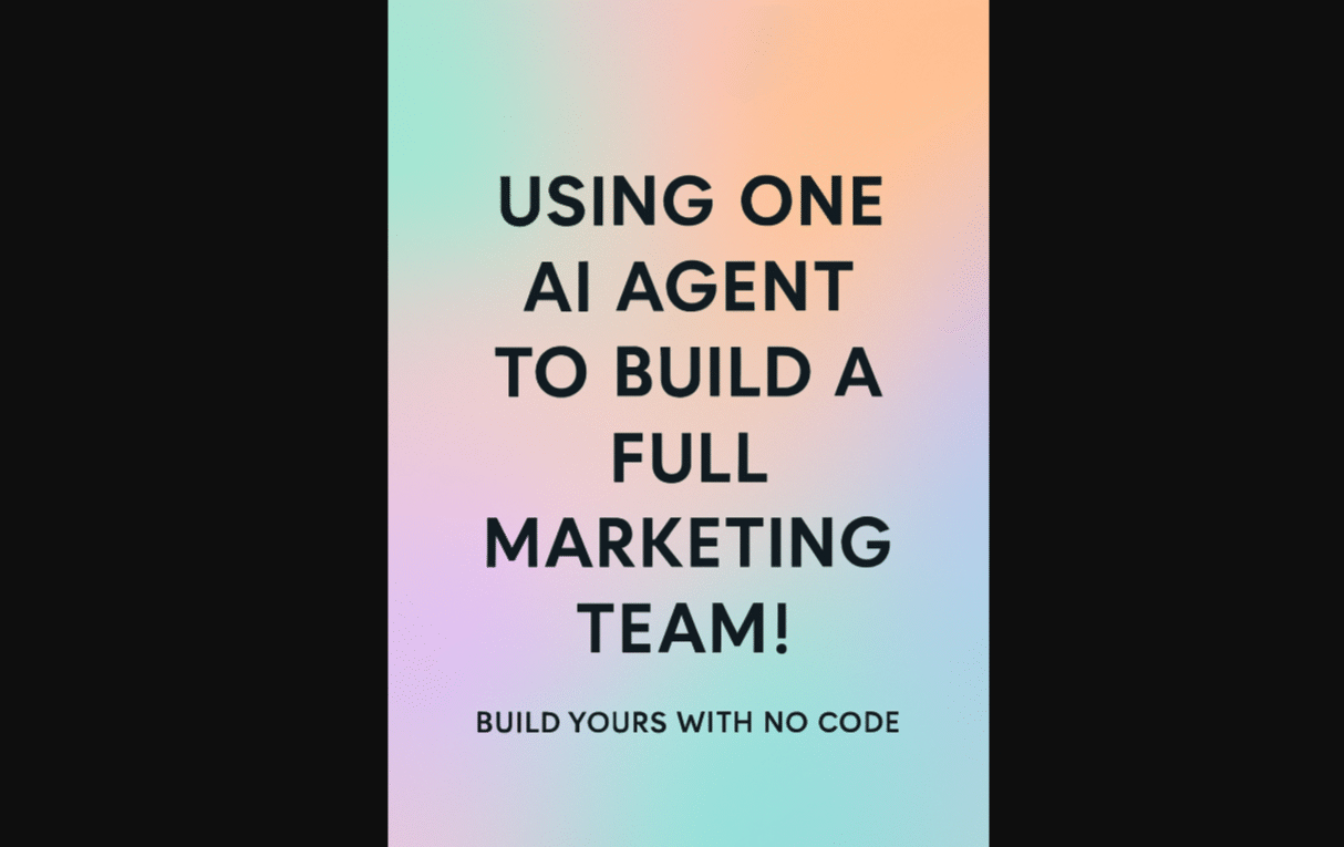 image 25 Using ONE AI AGENT To Build A FULL MARKETING TEAM! Build Yours with No Code (Free n8n Template!)