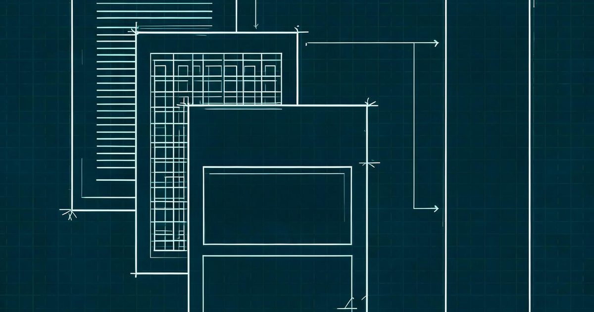 A blueprint style drawing of Google Workspace files, a document, a spreadsheet and a slide deck, wired to an AI sidebar